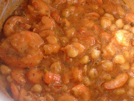 Dombrés aux crevettes