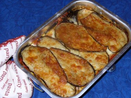 Gratin daubergines au parmesan (parmigiana)( plat que j'adore faire)