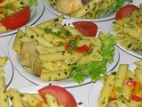 Salade de pte au saumon ( trs simple a faire)
